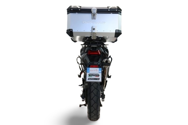 Baúl GPR TECH compatible con  Voge 625DSX 2024/2026 e5 Baúl Alpi-Tech en aluminio color plata con placa específica incluida Capacidad Litros 45