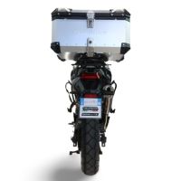 Baúl GPR TECH compatible con  Voge 625DSX 2024/2026 e5 Baúl Alpi-Tech en aluminio color plata con placa específica incluida Capacidad Litros 45