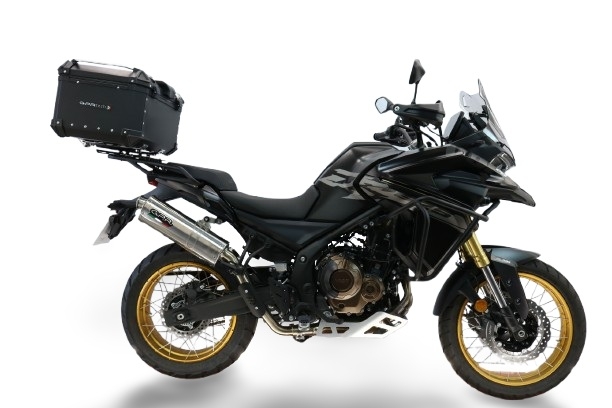 Baúl GPR TECH compatible con  Voge 625DSX 2024/2026 e5 Baúl Alpi-Tech en aluminio, color negro con placa específica incluida Capacidad Litros 55