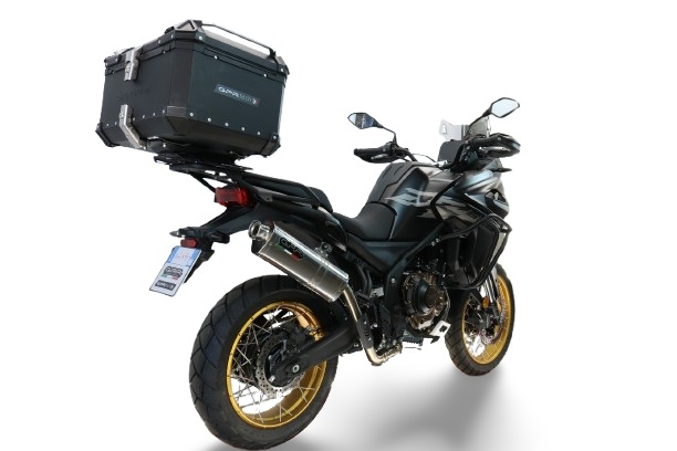 Baúl GPR TECH compatible con  Voge 625DSX 2024/2026 e5 Baúl Alpi-Tech en aluminio, color negro con placa específica incluida Capacidad Litros 55