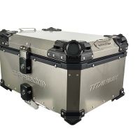 GPR TECH BAUL EN TITANIO ALPI-TECH 55 LT. Baúl superior Top Case de Titanio color natural con placa universal incluida Capacidad Litros 55