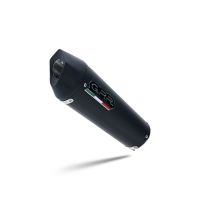 GPR escape compatible con  Benelli Trk 702  2023-2024, New Grand Prix Evo Black Titanium, Escape legal, homologado, silenciador con db killer desmontable y tubo de conexión específico 