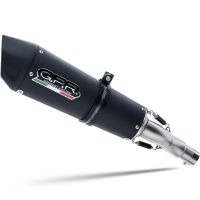 GPR escape compatible con  Benelli Trk 702 X 2023-2024, New Grand Prix Evo Black Titanium, Escape legal, homologado, silenciador con db killer desmontable y tubo de conexión específico 
