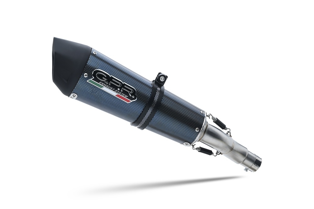 GPR escape compatible con  Cf Moto 800 Mt Touring 2022-2024, New Grand Prix Evo Poppy, Escape legal, homologado, silenciador con db killer desmontable y tubo de conexión específico 