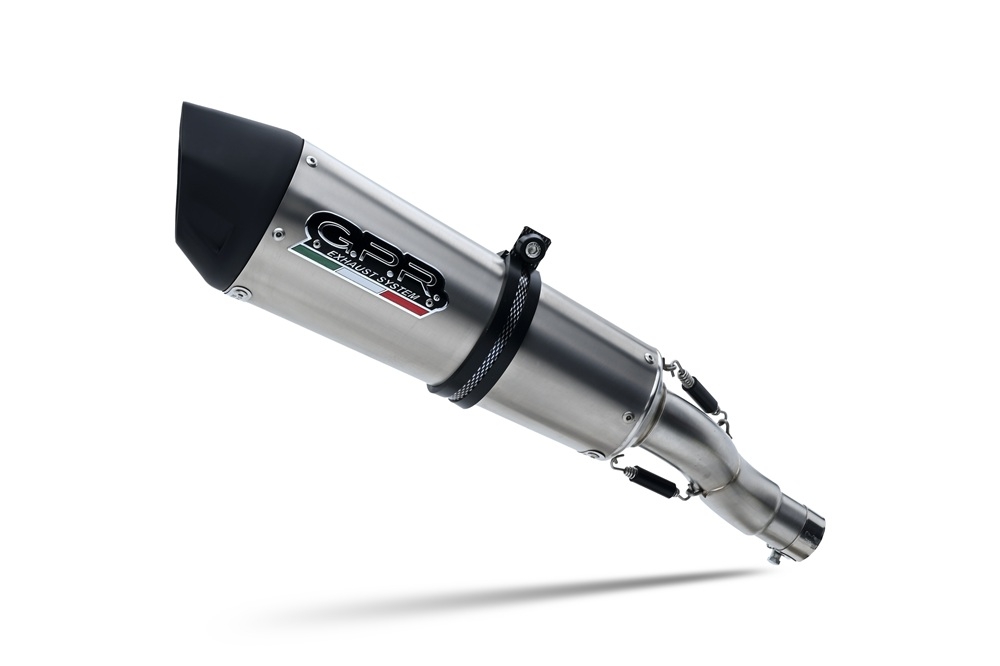GPR escape compatible con  Kawasaki Zzr 1400 2017-2022, New Grand Prix Evo Titanium, Par de terminales de escape homologados, con db killer extraíbles y tubos de conexión específicos 