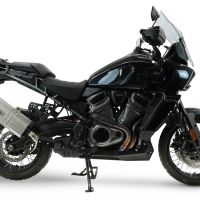 GPR escape compatible con Harley Davidson Pan America 1250 2020-2024, Hyper Sonic Titanium, Escape legal, homologado, silenciador con db killer desmontable y tubo de conexión específico 