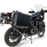GPR escape compatible con Harley Davidson Pan America 1250 2020-2024, Hyper Sonic Black Titanium, Escape legal, homologado, silenciador con db killer desmontable y tubo de conexión específico 