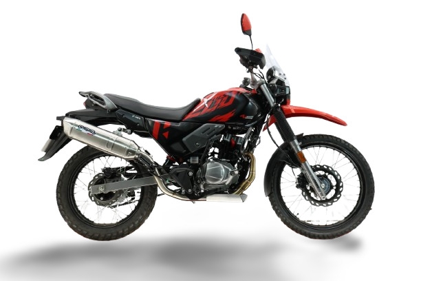 GPR escape compatible con Hero Xpulse 200 4V 2021-2024, Furore-X Acciaio Inox, Silenciador homologado para ruido, escape completo con catalizador y db killer 