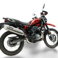 GPR escape compatible con Hero Xpulse 200 4V 2021-2024, Furore-X Acciaio Inox, Silenciador homologado para ruido, escape completo con catalizador y db killer 