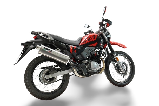 GPR escape compatible con Hero Xpulse 200 4V 2025-2026, Trioval, Escape completo homologado y legal, incluido db killer extraíble 