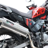 GPR escape compatible con Hero Xpulse 200 4V 2025-2026, Trioval, Escape completo homologado y legal, incluido db killer extraíble 