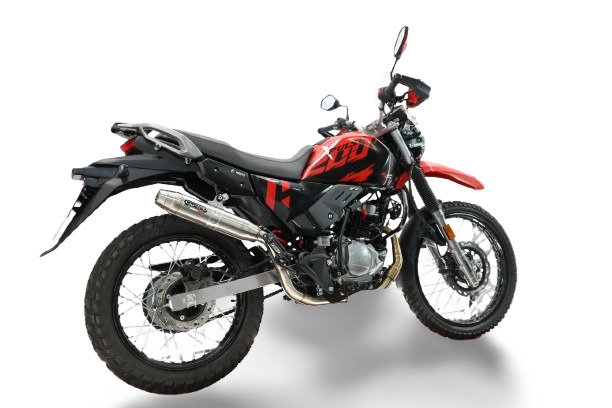 GPR escape compatible con Hero Xpulse 200 4V 2025-2026, Deeptone Inox, Escape completo, no legal para países de la UE, con db killer extraíble 