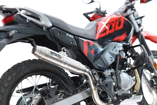 GPR escape compatible con Hero Xpulse 200 4V 2025-2026, Deeptone Inox, Escape completo, no legal para países de la UE, con db killer extraíble 