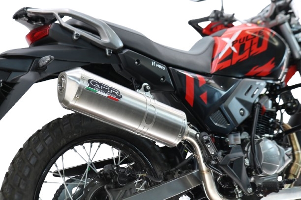 GPR escape compatible con Hero Xpulse 200 4V 2025-2026, Satinox , Escape completo, no legal para países de la UE, con db killer extraíble 
