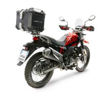 Baúl GPR TECH compatible con  Hero Xpulse 200 BS6 4V 2021/2024 E5 Baúl Alpi-Tech en aluminio, color negro con placa específica incluida Capacidad Litros 26