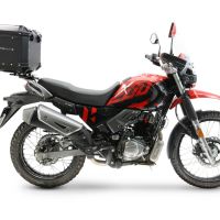 Baúl GPR TECH compatible con  Hero Xpulse 200 4V 2025/2026 E5 plus Baúl Alpi-Tech en aluminio, color negro con placa específica incluida Capacidad Litros 35