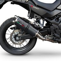 Escape compatible con Honda XL750 TRANSALP 750 2024-2025, Dual Poppy, Escape legal, homologado, silenciador con db killer desmontable y tubo de conexión específico 