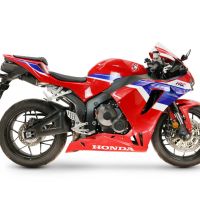 GPR escape compatible con Honda Cbr 600 Rr  2024-2026, M3 Black Titanium, Escape homologado, legal, con db killer extraíble, tubo de conexión y catalizador 