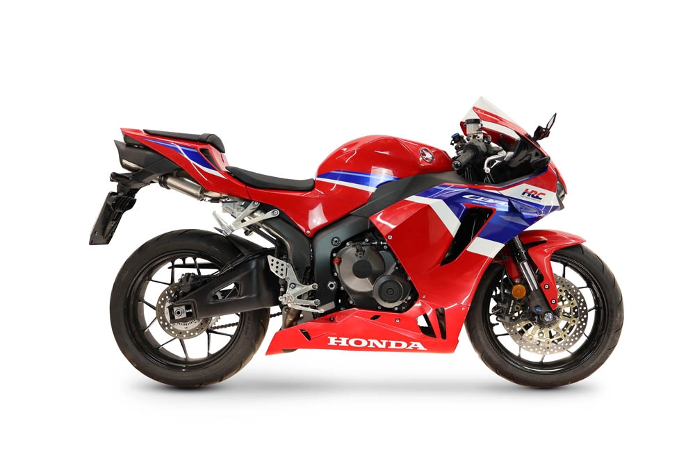 GPR escape compatible con Honda Cbr 600 Rr  2024-2026, Tiburon Titanium, Escape completo racing, incluyendo colector y db killer desmontable, sin homologación 