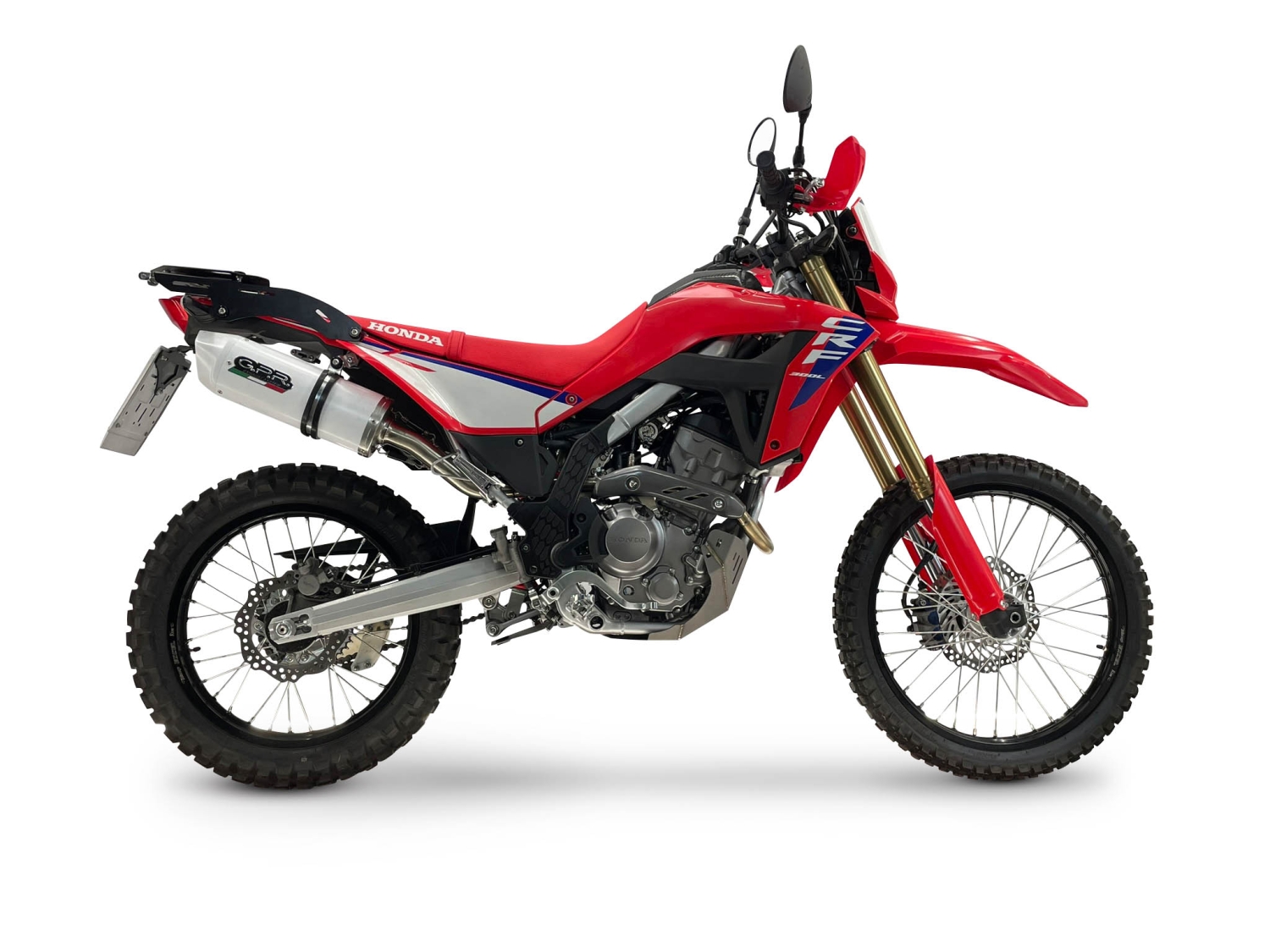 GPR escape compatible con Honda Crf 300 L - Rally 2025-2026, Albus Evo4, Escape homologado, legal, con db killer extraíble, tubo de conexión y catalizador 