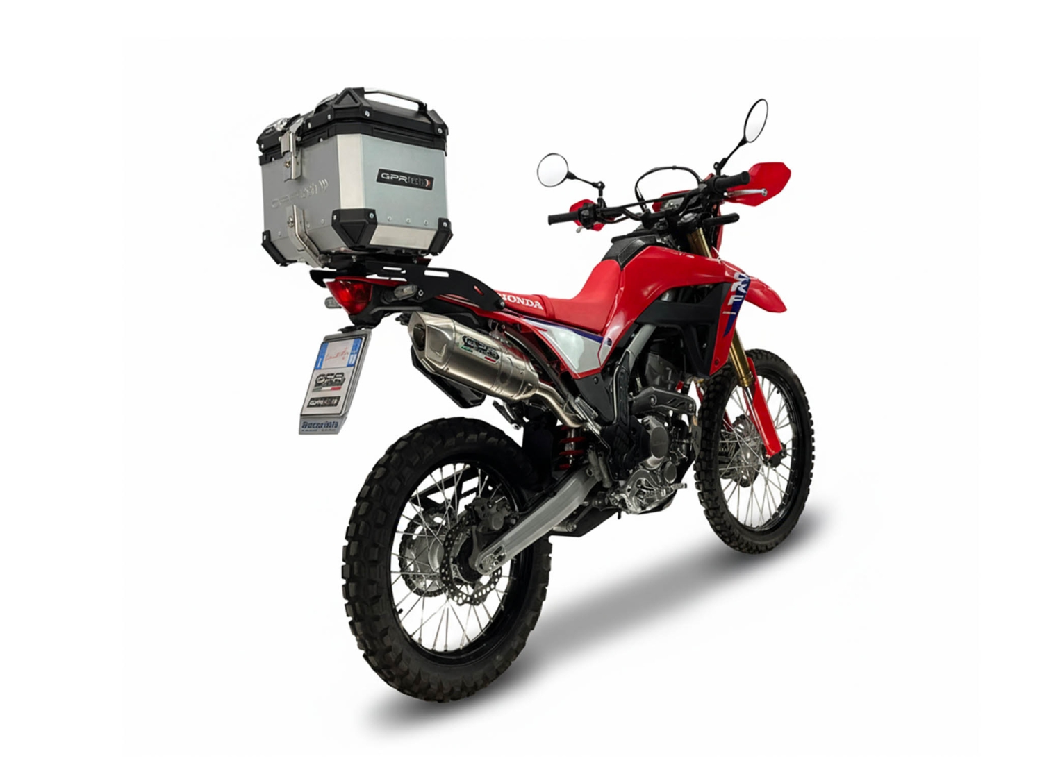 GPR escape compatible con Honda Crf 300 L - Rally 2025-2026, Furore-X Inox, Escape racing, silenciador con db killer y tubos de conexión 