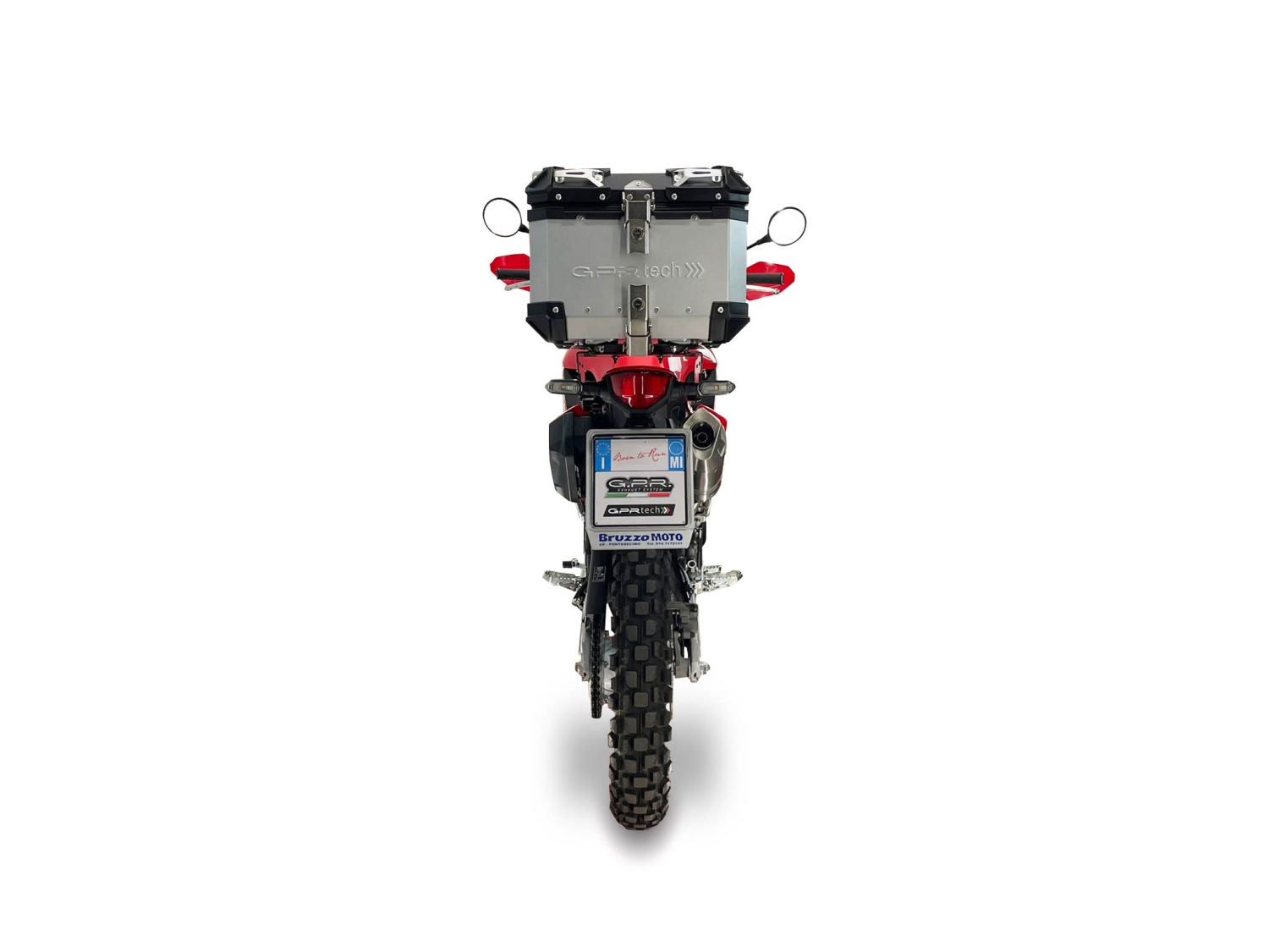 GPR escape compatible con Honda Crf 300 L - Rally 2025-2026, Furore-X Inox, Escape racing, silenciador con db killer y tubos de conexión 