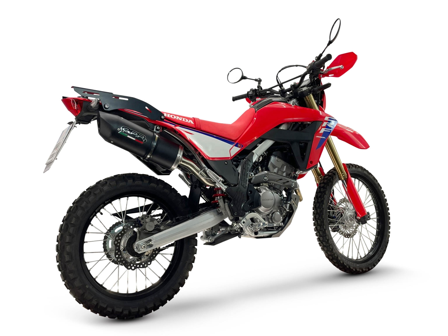 GPR escape compatible con Honda Crf 300 L - Rally 2025-2026, Furore Nero, Escape racing, silenciador con db killer y tubos de conexión 