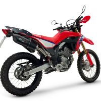 GPR escape compatible con Honda Crf 300 L - Rally 2025-2026, Furore Nero, Escape racing, silenciador con db killer y tubos de conexión 