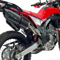 GPR escape compatible con Honda Crf 300 L - Rally 2025-2026, Furore Nero, Escape racing, silenciador con db killer y tubos de conexión 