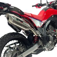 GPR escape compatible con Honda Crf 300 L - Rally 2025-2026, Furore-X Inox, Escape racing, silenciador con db killer y tubos de conexión 