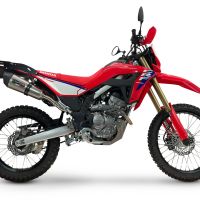 GPR escape compatible con Honda Crf 300 L - Rally 2021-2024, New Grand Prix Evo Titanium, Escape legal, homologado, silenciador con catalizador, db killer desmontable y tubo de conexión específico 
