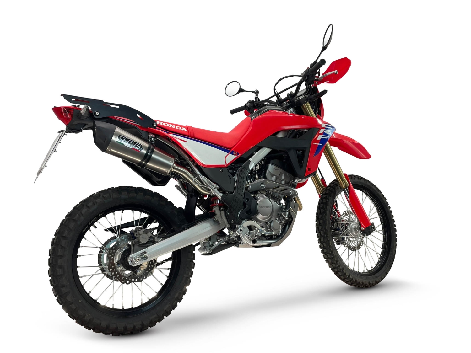GPR escape compatible con Honda Crf 300 L - Rally 2021-2024, New Grand Prix Evo Titanium, Escape legal, homologado, silenciador con catalizador, db killer desmontable y tubo de conexión específico 
