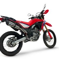 GPR escape compatible con Honda Crf 300 L - Rally 2021-2024, New Grand Prix Evo Titanium, Escape legal, homologado, silenciador con catalizador, db killer desmontable y tubo de conexión específico 