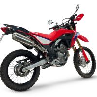 GPR escape compatible con Honda Crf 300 L - Rally 2021-2024, Satinox , Escape racing, silencioso con tubo de conexión 