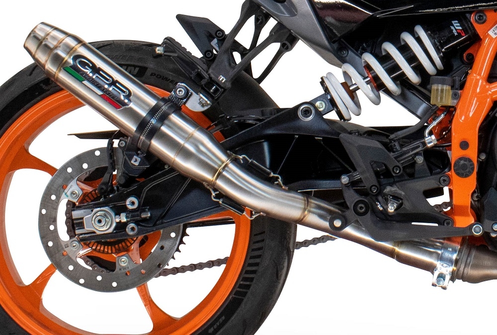 Escape compatible con Husqvarna Vitpilen 401 2024-2025, Deeptone Inox, Escape legal, homologado, silenciador con db killer desmontable y tubo de conexión específico 