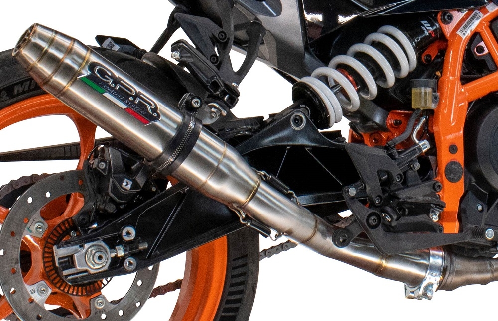 Escape compatible con Husqvarna Vitpilen 401 2024-2025, Deeptone Inox, Escape legal, homologado, silenciador con db killer desmontable y tubo de conexión específico 