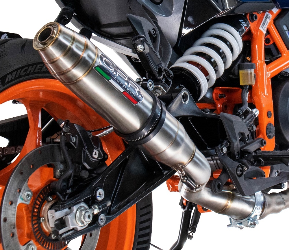 Escape compatible con Husqvarna Vitpilen 401 2024-2025, Deeptone Inox, Escape legal, homologado, silenciador con db killer desmontable y tubo de conexión específico 