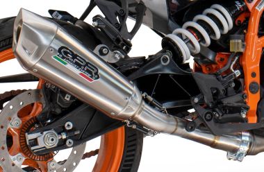 Escape compatible con Husqvarna Vitpilen 401 2024-2025, GP-Revo Titanium, Escape legal, homologado, silenciador con db killer desmontable y tubo de conexión específico 
