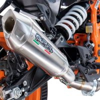 Escape compatible con Husqvarna Vitpilen 125 2024-2025, GP-Revo Titanium, Escape legal, homologado, silenciador con db killer desmontable y tubo de conexión específico 
