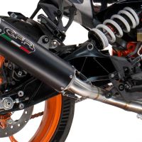 Escape compatible con Husqvarna Vitpilen 401 2024-2025, M3 Black Titanium, Escape legal, homologado, silenciador con db killer desmontable y tubo de conexión específico 