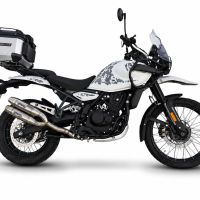 GPR escape compatible con Royal Enfield Himalayan 450  2024-2025, Deeptone Duplex, Par de terminales de escape homologados, con db killer extraíbles y tubos de conexión específicos 