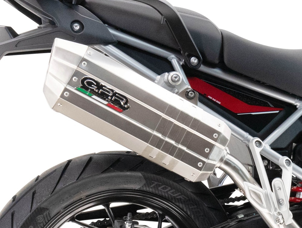 Escape compatible con Bmw R 1150 Gs -Adventure 1999-2004, Hyper Sonic Inox, Escape legal, homologado, silenciador con db killer desmontable y tubo de conexión específico 