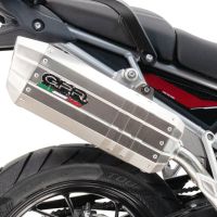 Escape compatible con Bmw R 1150 Gs -Adventure 1999-2004, Hyper Sonic Inox, Escape legal, homologado, silenciador con db killer desmontable y tubo de conexión específico 