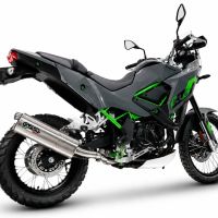 GPR escape compatible con Kawasaki KLE 500 2026-2027, Dual Inox, Escape racing, silencioso con tubo de conexión 