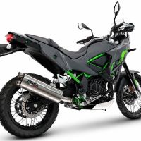 GPR escape compatible con Kawasaki KLE 500 2026-2027, Dual Inox, Escape racing, silencioso con tubo de conexión 