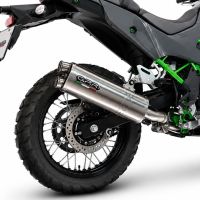 GPR escape compatible con Kawasaki KLE 500 2026-2027, Dual Inox, Escape racing, silencioso con tubo de conexión 