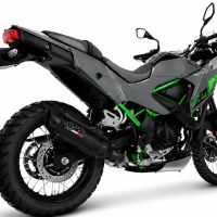 GPR escape compatible con Kawasaki KLE 500 2026-2027, Furore-X Titanio Nero, Escape legal, homologado, silenciador con db killer desmontable y tubo de conexión específico 