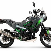 GPR escape compatible con Kawasaki KLE 500 2026-2027, Furore-X Acciaio Inox, Escape legal, homologado, silenciador con db killer desmontable y tubo de conexión específico 