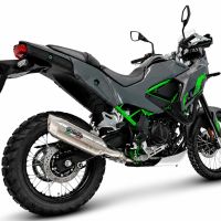 GPR escape compatible con Kawasaki KLE 500 2026-2027, Furore-X Acciaio Inox, Escape legal, homologado, silenciador con db killer desmontable y tubo de conexión específico 
