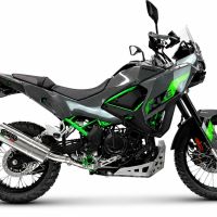 GPR escape compatible con Kawasaki KLE 500 2026-2027, Trioval, Escape legal, homologado, silenciador con db killer desmontable y tubo de conexión específico 